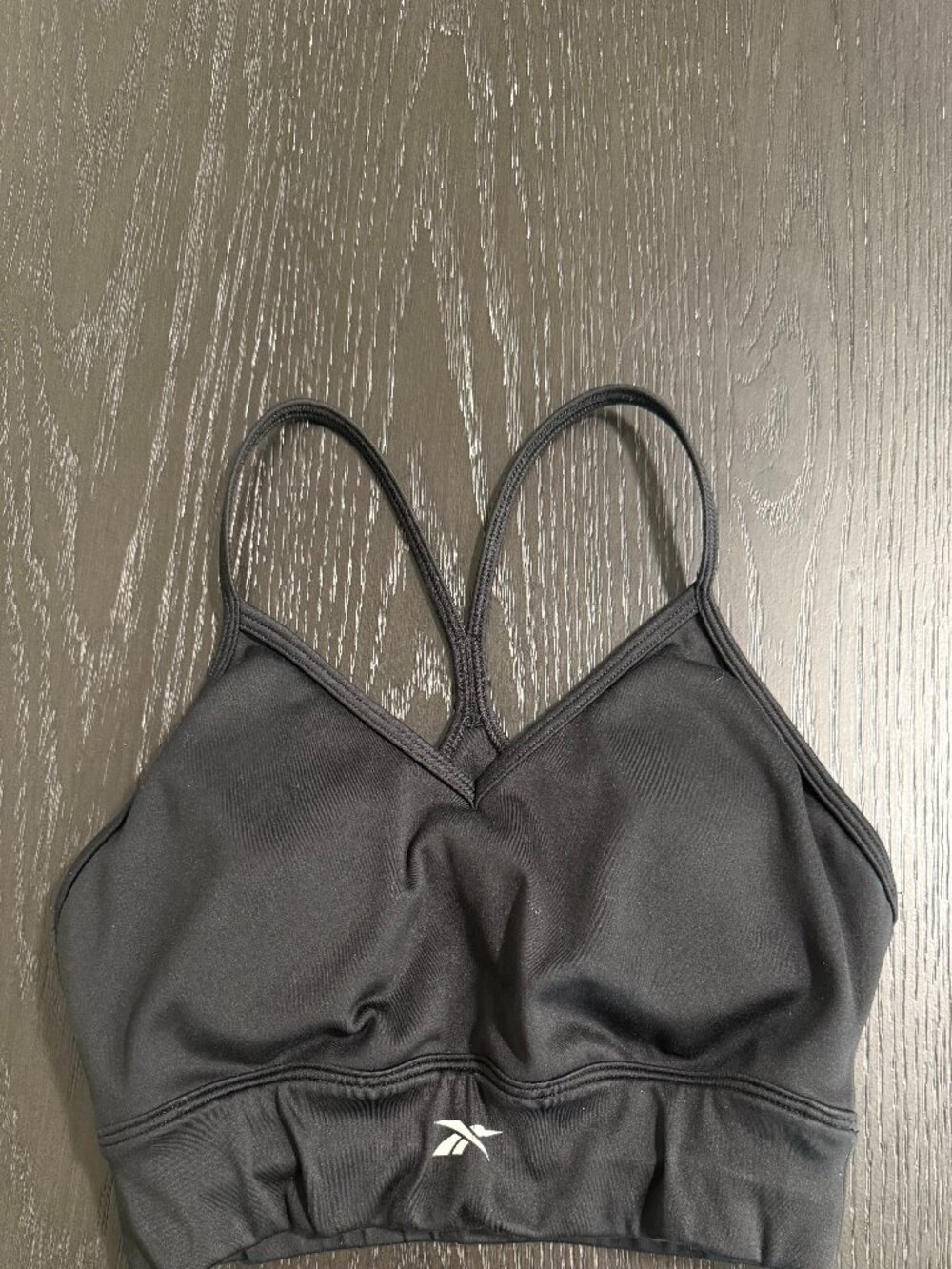 Reebok Women's Black Strappy Back Athletic Sports Bra Size S Check Measurements